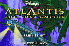 Atlantis - The Lost Empire Title Screen